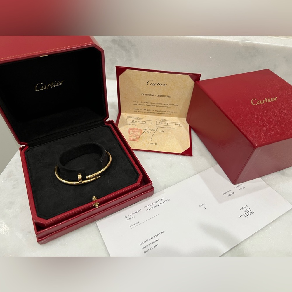 Yellow gold regular JUSTE UN CLOU (old lock mechanism)